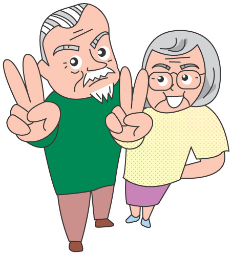 勝利のVサイン