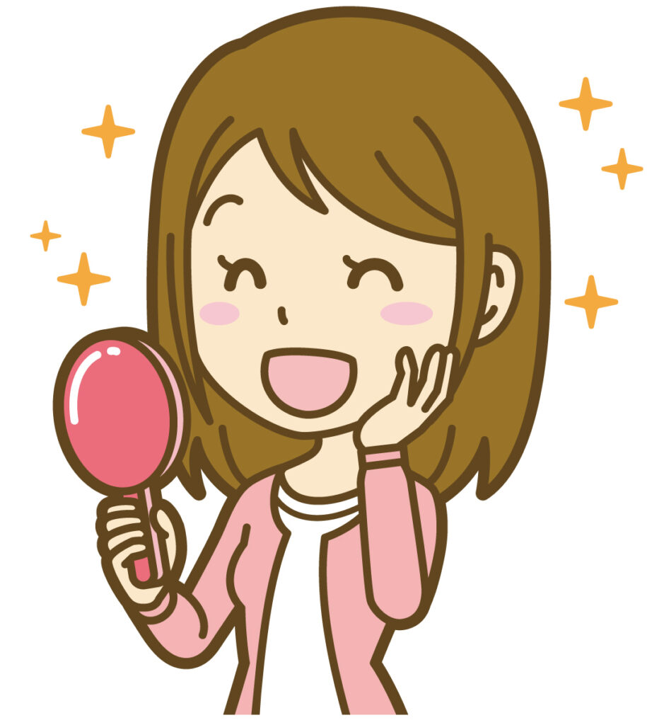 きれいになって喜ぶ