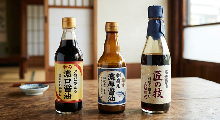 初心者におすすめの醤油3タイプ